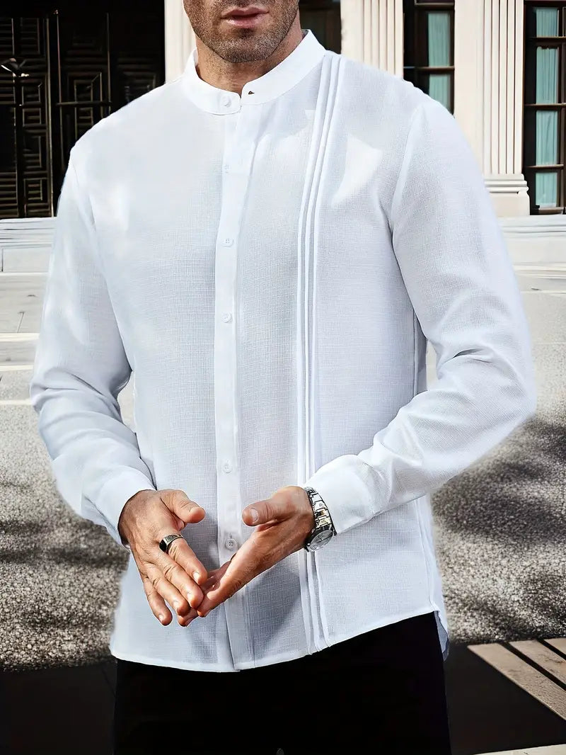 🧥 Camisa Clásica de Manga Larga – Estilo que se Siente 👌✨